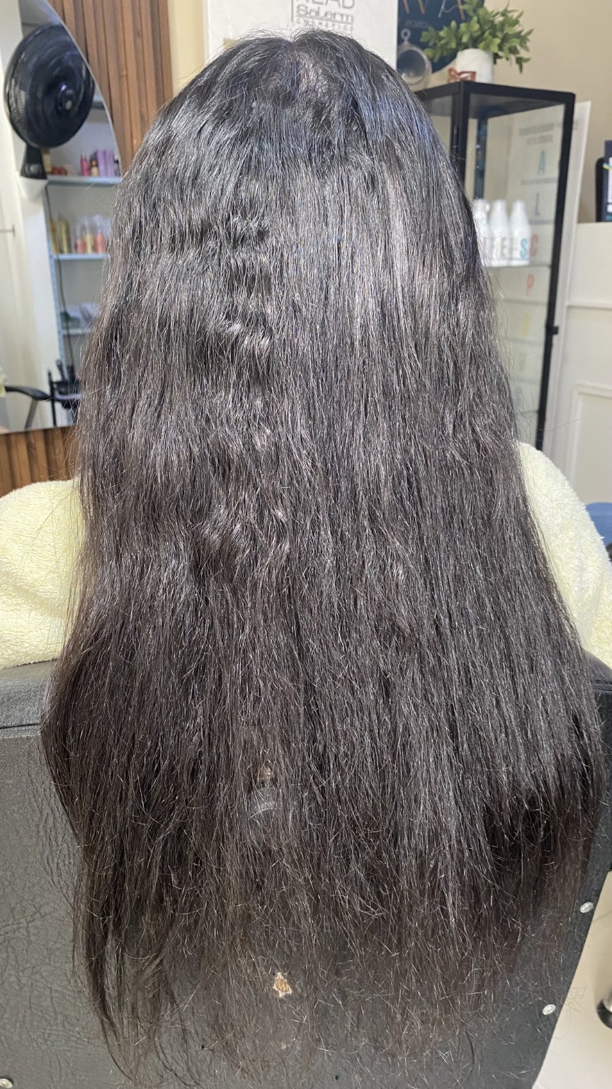 Cabello antes del alisado