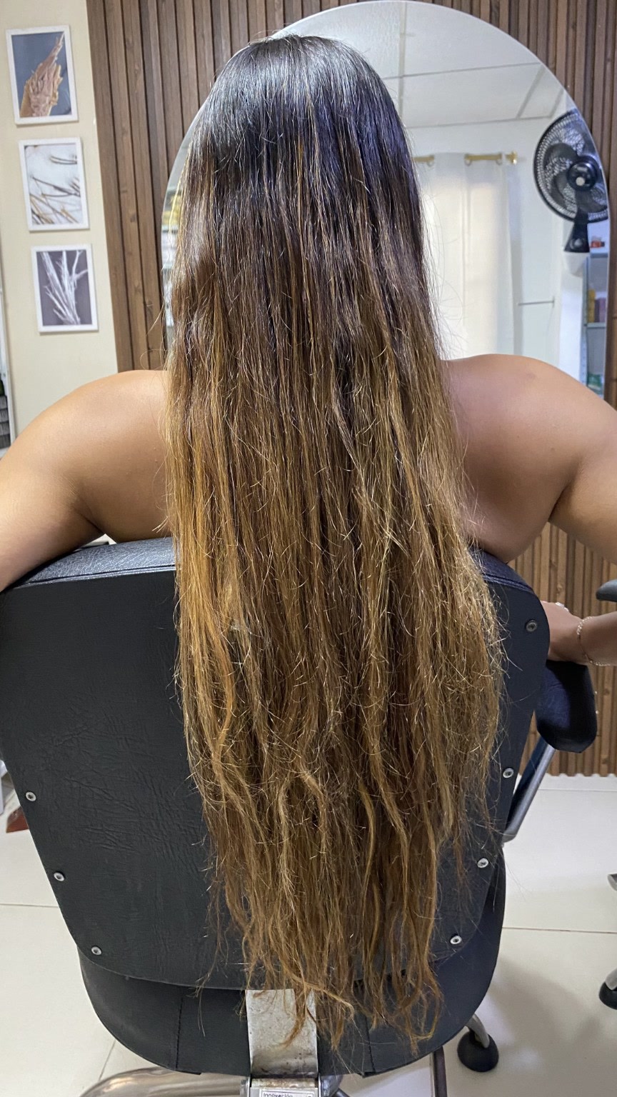 Cabello antes de la hidratación